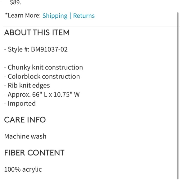 Bickley + Mitchell Chunky Knit Scarf - Picture 2 of 2